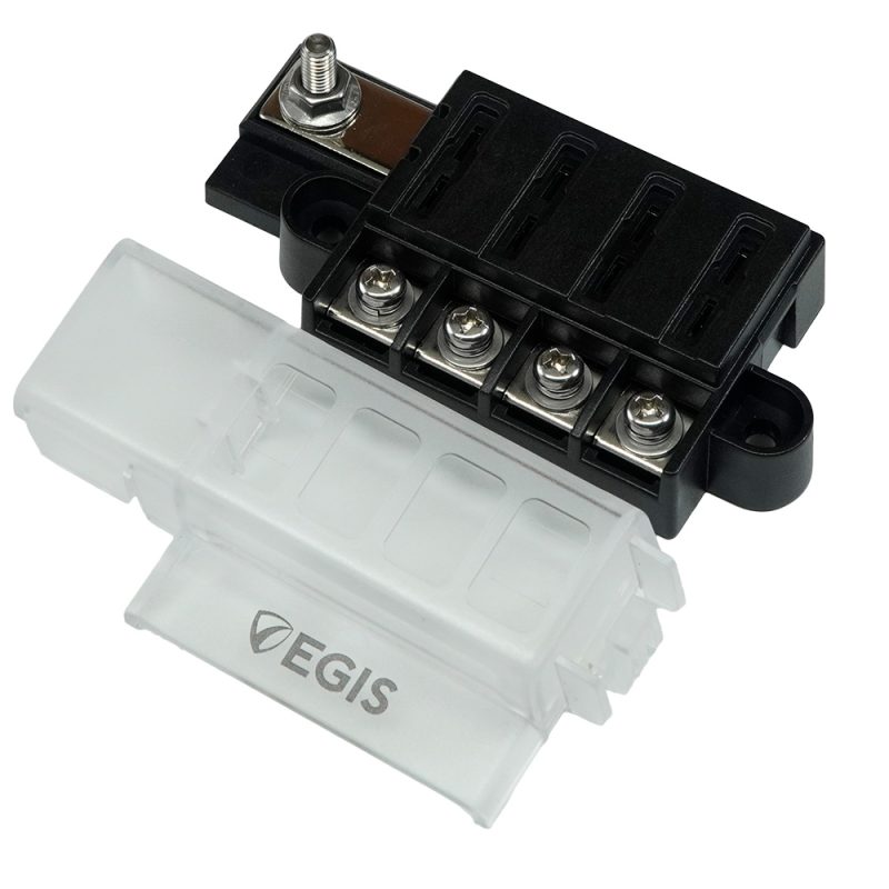 Egis RT Fuse Block - 4 Circuit with Cover